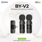 BOYA BY-V2 dual person wireless microphone system